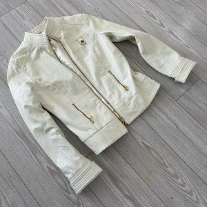 White Leather Jacket